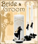 Bride & Groom Wedding Candles