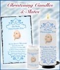 Christening Candles for Boys