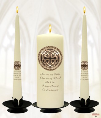 Celtic Wedding Candles (Ivory)