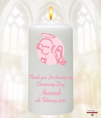 Christening Angel Pink Christening Favour