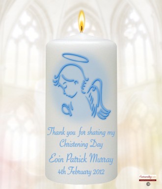 Christening Angel Blue Christening Favour