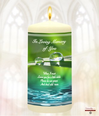 Raindrops Memorial Favour (White/Ivory)