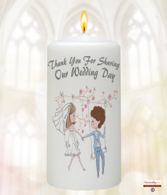 Beach & Rings Wedding Favour (White)