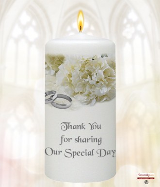 Beach & Rings Wedding Favour (White)