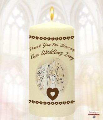 Beach & Rings Wedding Favour (White)