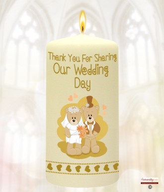 Beach & Rings Wedding Favour (White)