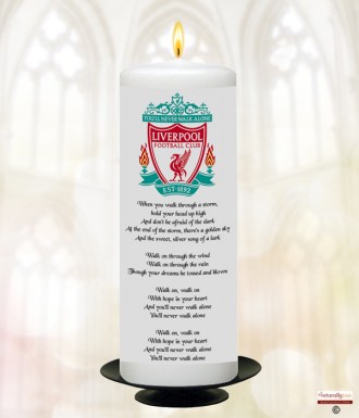 A Goodbye Memorial Candle (ivory/white)