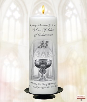Golden Jubilee - Holy Mary Candle (Ivory)