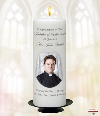 Golden Jubilee - Holy Mary Candle (Ivory)
