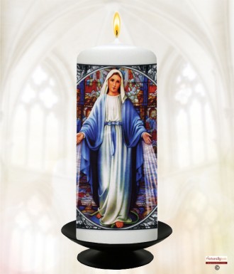 Golden Jubilee - Holy Mary Candle (Ivory)