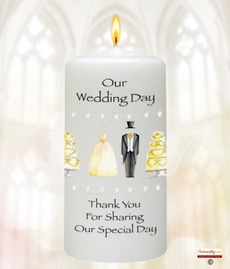 Beach & Rings Wedding Favour (White)