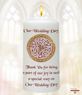 Celtic Silver Wedding Favour (White)