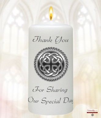 Celtic Sheild Wedding Favour (White)