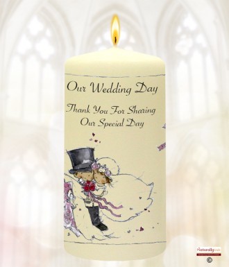 Beach & Rings Wedding Favour (White)