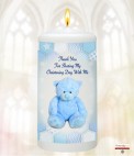 Gingham Feet Boy Christening Favour (White)