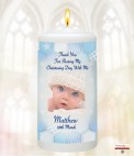 Gingham Feet Boy Christening Favour (White)