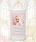 Gingham Feet Boy Christening Favour (White)