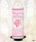 A Goodbye Memorial Candle (ivory/white)