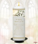 Rose Frame and Photo Wedding Remembrance Candle