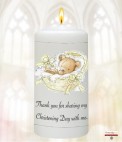 Gingham Feet Boy Christening Favour (White)