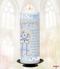 Teddy & Toy Shelf Girl Photo Candle (White)