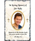 Beach and Photo Memorial Candle (white/ivory)