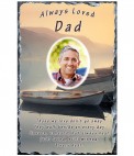 Beach and Photo Memorial Candle (white/ivory)