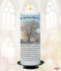 A Goodbye Memorial Candle (ivory/white)