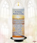 A Goodbye Memorial Candle (ivory/white)