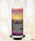 A Goodbye Memorial Candle (ivory/white)