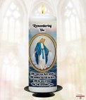 A Goodbye Memorial Candle (ivory/white)