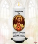 A Goodbye Memorial Candle (ivory/white)