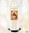 A Goodbye Memorial Candle (ivory/white)