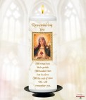 A Goodbye Memorial Candle (ivory/white)