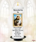 A Goodbye Memorial Candle (ivory/white)