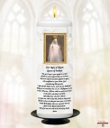 A Goodbye Memorial Candle (ivory/white)