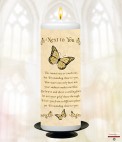 A Goodbye Memorial Candle (ivory/white)