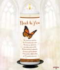 A Goodbye Memorial Candle (ivory/white)