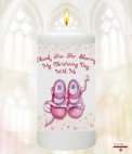 Gingham Feet Boy Christening Favour (White)