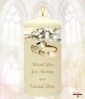 Wedding Gold Rings Wedding Favour (White)
