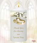 Wedding Gold Rings Wedding Favour (White)