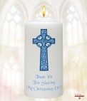 Gingham Feet Boy Christening Favour (White)