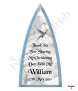 Irish Baby Blessing Blue Christening Favour (White) - Click to Zoom