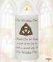 Trinity Knot Gold Wedding Candles (White) - Click to Zoom