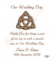 Trinity Knot Gold Wedding Candles (White) - Click to Zoom