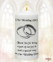 Memories Collage Silver Rings Wedding Candles (White) - Click to Zoom