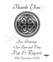 Celtic Sheild Civil Partnership Favour (White) - Click to Zoom