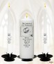 Rings & Pen Wedding Candles (White) - Click to Zoom
