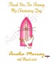 Window Dove Pink Christening Favour - Click to Zoom