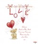 Teddy Heart Balloon Love Candle - Click to Zoom